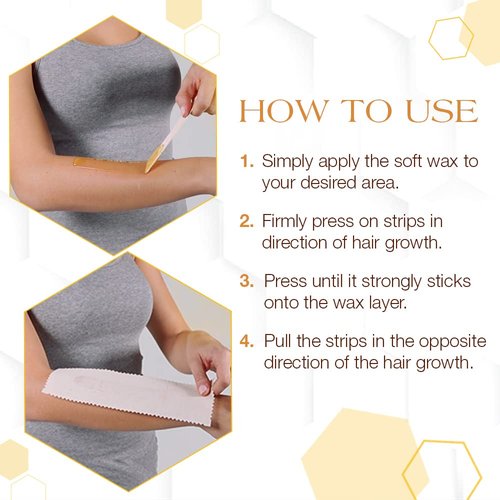 GiGi Natural Muslin Epilating Strips Large (3" x 9") 100 Strips