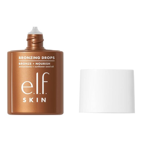 e.l.f. SKIN Bronzing Drops - Liquid Bronzer for Face & Skin | Sun-Kissed Glow, Vitamin E Infused, Vegan, Copper Gold