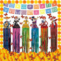 Day of the Dead Sugar Skull Hanging Decorations Set - Festive Halloween Party Decor