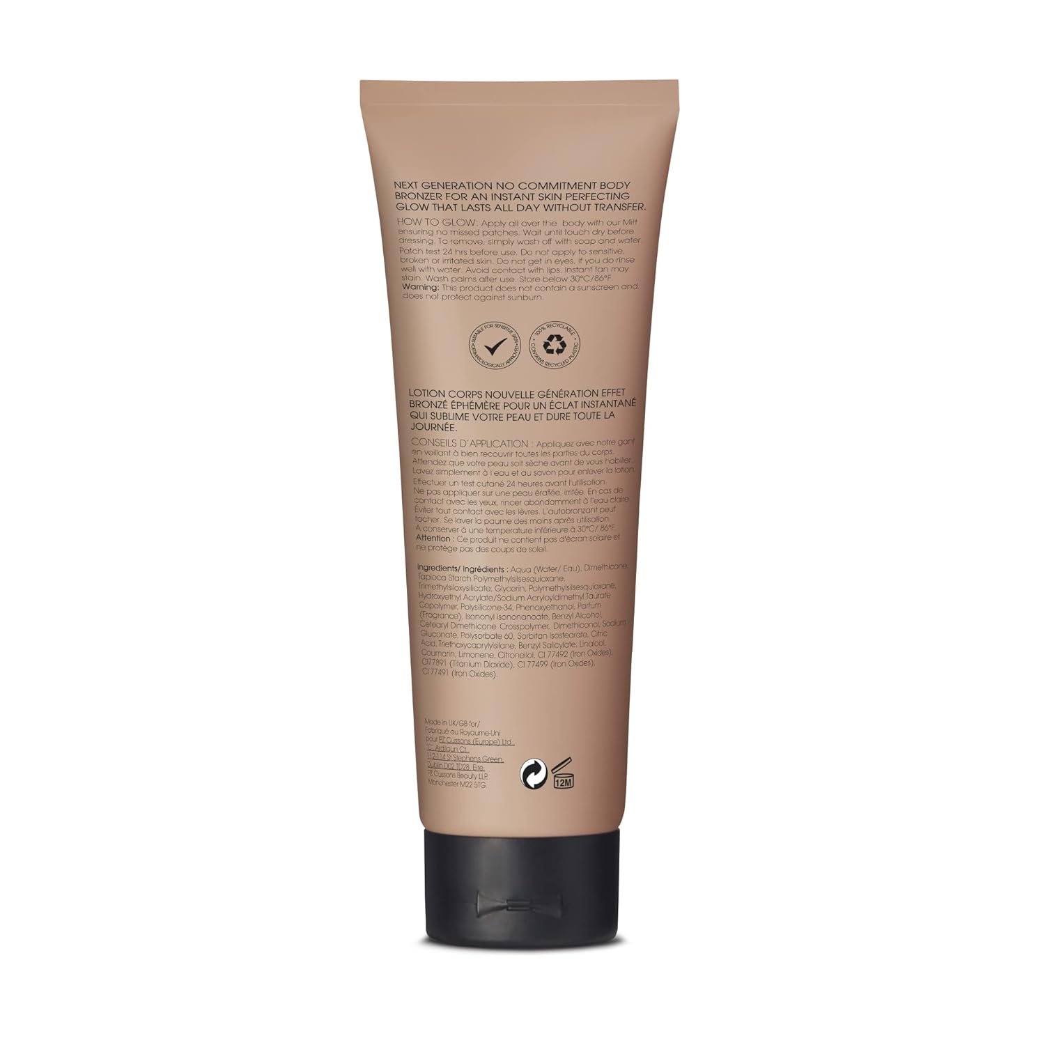St. Tropez Instant Glow Bronzer - Smudge-Proof, Vegan Makeup for Face & Body | Natural Finish