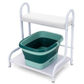 Udefineit Stable Esthetician Foot Bath SPA Trolley Cart(No Wheels), Pedicure Stool with Foot Rest Stand, Foot Massage Station for Beauty Salon Nail/Home, Pedicure Manicure Massage Table Salon Supplies