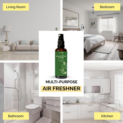 Aromafume Eucalyptus & Mint Room Spray - Aromatherapy Mist with Pure Essential Oils | 100ml/3.38fl oz