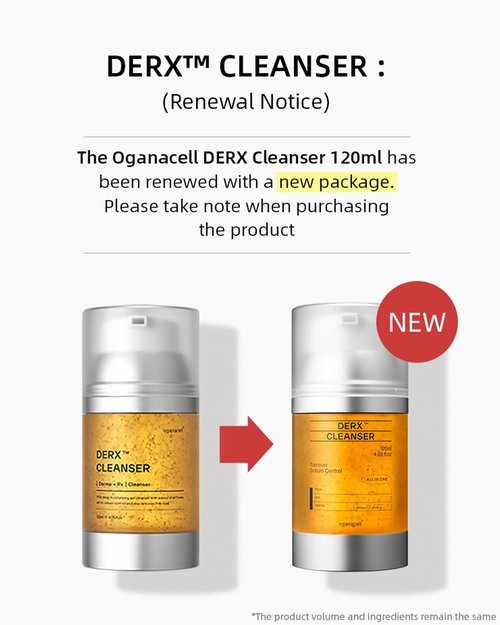 OGANA CELL DERX Revitalizing Facial Cleanser with Peptides & Walnut Microbeads - Gentle Exfoliating Gel To Foam for all Skin, Korean Clinic-Developed (120ml/4.05 fl.oz.)
