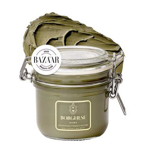 Borghese Advanced Fango Active Mud Mask - Nourishing Exfoliating Treatment with Bentonite Clay & Hyaluronic Acid for All Skin Types