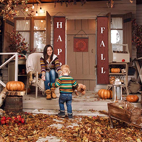 Reversible Halloween and Fall Banner Set - Indoor Outdoor Holiday Decor