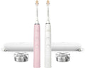 Philips Sonicare DiamondClean Toothbrush - Rechargeable 2-Pack in Pink & White for Superior Oral Care