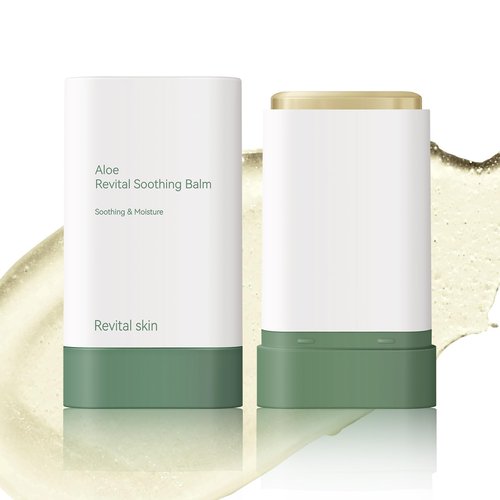 Grospe Organic Aloe Vera Gel Stick for Face & Body, Pure Aloe Gel Ideal for Hydrating, Soothing for Dry Skin, Anti-Wrinkle, Acne Scars, Soothing After Sun Care Relief