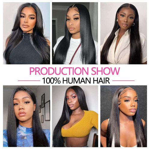 10A Straight Single Bundles Human Hair 24 Inch Brazilian Straight Human Hair 1 One Bundles 100% Unprocessed Virgin Hair Weave Natural Black Color