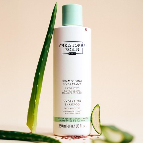 Christophe Robin Hydrating Shampoo - Lightweight Aloe Vera Formula for Dry, Dull Hair | 8.4 fl. oz
