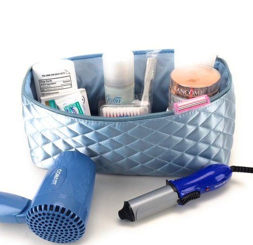 Models-on-the-Go Cosmetic Bag - Light Blue Extra Large Size (Light Blue)