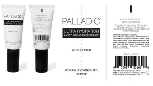 Palladio Ultra Hydration Primer - Fills Fine Lines & Pores | Fast Absorbing, Non-Greasy Formula