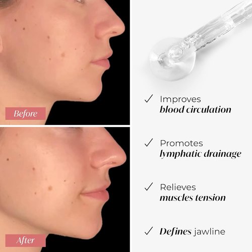 PLANTIFIQUE Rose Quartz Gua Sha Tool - Anti-Aging Face Massager & Jawline Shaper for Skincare