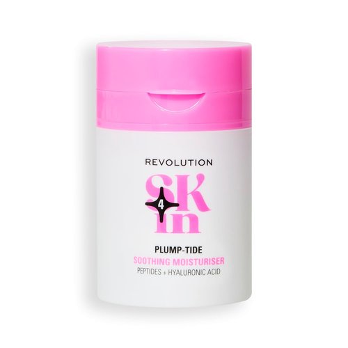 Revolution Skin Plump-Tide Peptide Moisturizer - Calming Hyaluronic Acid Face Cream, 1.69 fl oz