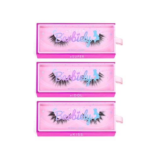 Barbiely 14MM 3 Pairs Mink Lashes, 100% Real Siberian Mink Fur Lashes, Natural Cat-Eyes Look, Totally Cruelty-Free, Reusable & Handmade, Non-Irritating Luxury Volume Strip Fake Eyelashes