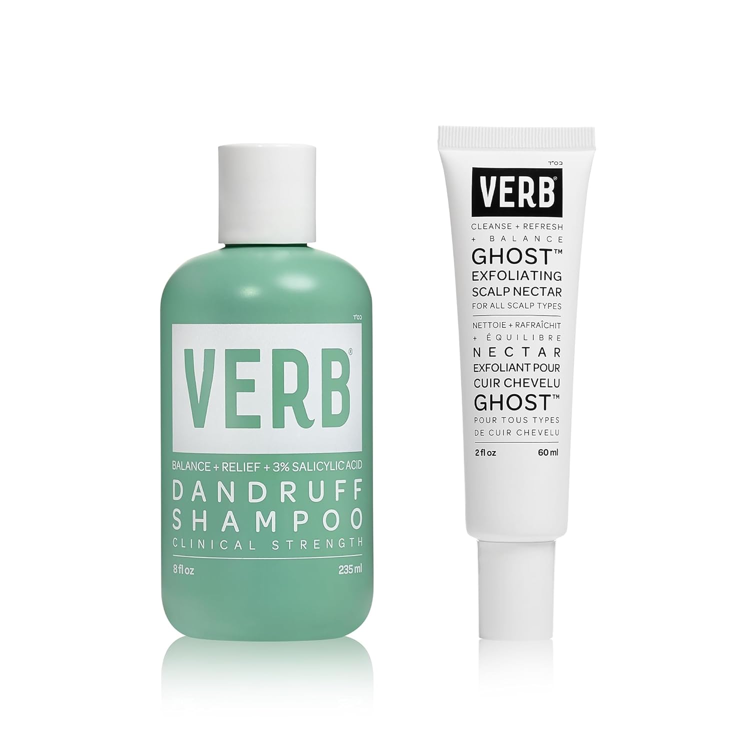 VERB® Dandruff Shampoo - Clinical Strength Relief with 3% Salicylic Acid for Gentle Cleansing