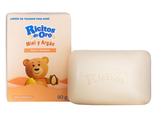 Ricitos de Oro Honey Bee Bar Soap - Hypoallergenic Moisturizing Soap for Delicate Baby Skin | 6-Pack of 3.5 Oz