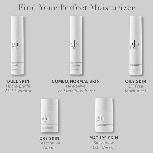 Glo Skin Beauty Hydra-Bright AHA Hydrator - Lightweight Moisturizer for Brighter, Smoother Skin (1.7 Fl Oz)