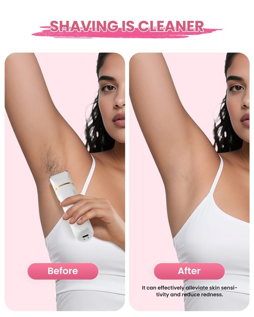 Bikini Trimmer for Women,5 in 1 Waterproof Electric Razors for Women Pubic Facial Nose Body Leg Hair Removal, Anniversary Birthday Christmas gifts for women self care, Stocking Stuffers for Teen Girls