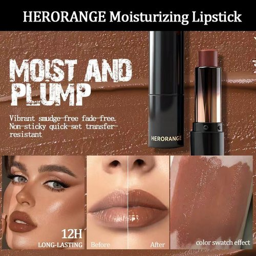 Skiennix 6-Piece Glossy Lipstick Set - Long-Lasting Moisturizing Formula | Light Color Finish