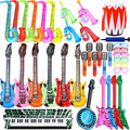 Inflatable Guitar Set - 36 Pack Music Party Props for Kids & Events