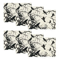 Halloween Tree Branches Crow Placemats Set of 6 - 12x18 Inch Fall Table Decor