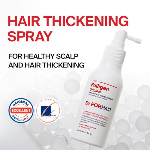 Dr.FORHAIR Folligen Tonic - Revitalizing Scalp Serum for Nourishment & Hair Thickening | 4.06 fl oz