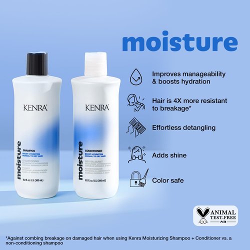 Kenra Moisture Conditioner - Boost Hydration & Shine | Nourish Dry Hair | Color Safe Formula