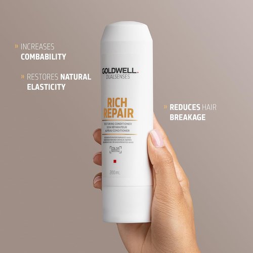 Goldwell Dualsenses Rich Repair Conditioner - Restores Dry Hair | 1L Size for Deep Nourishment