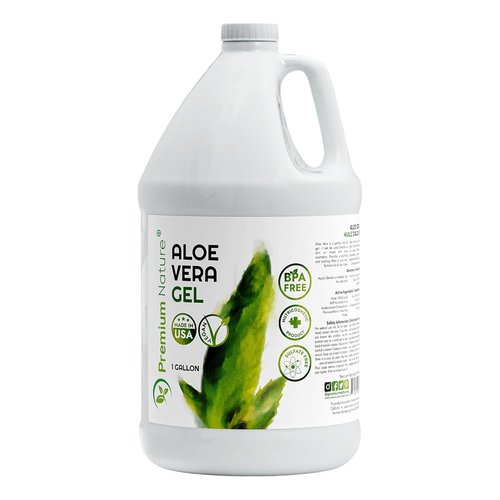 Premium Nature Aloe Vera Gel - Moisturizing Skin & Hair Relief | 1 Gallon (128 fl oz)