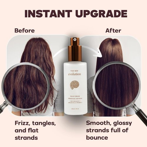 HerStyler Hair Serum - Nourishing Argan Oil & Vitamin E for Anti-Frizz | Non-Greasy Shine for All Hair Types