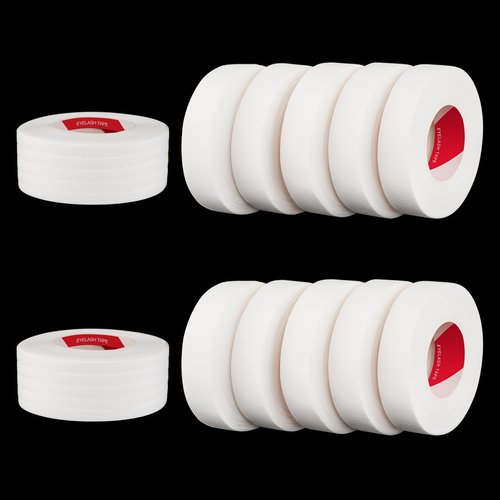 EKYSSO 20PCS Lash Tape for Lash Extension Supplies, Micro-Porous & Breathable Lash Extension Tapes, Micropore Eyelash Tape for Sensitive Skin, Pain-Free Removal Eyelash Extension Tapes
