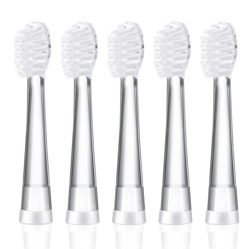 KOPBTBOY Kids Toothbrush Replacement Heads Compatible with Seago SG-513/SG-977/EK6, Compatible with Dada-Tech-BB1/977/K6,Compatible with Brush-Baby WildOnes/KIDZSONIC(18-36 Month)