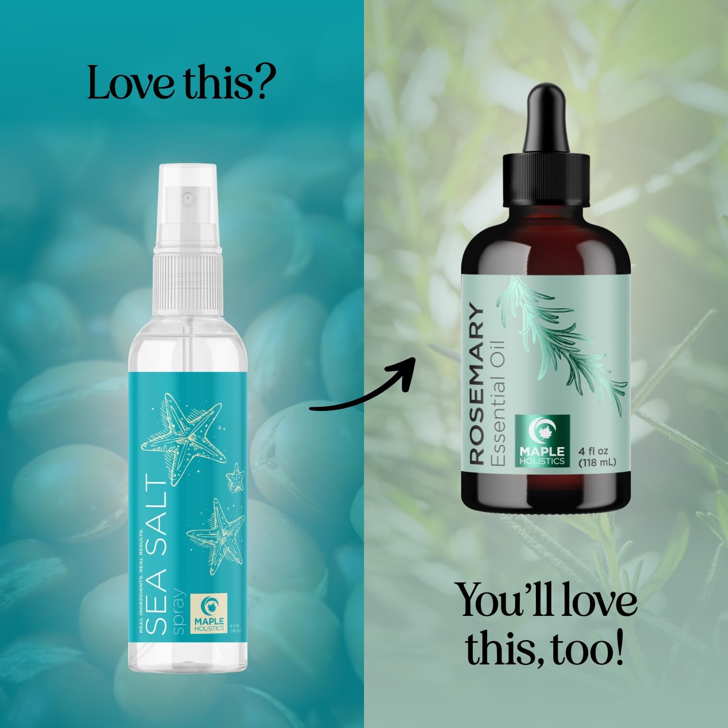 Volumizing Sea Salt Spray - Texturizing Beach Waves Hair Mist with Argan Oil & Sea Kelp | Non-Sticky Styling for Men & Women