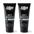 SLAM Men's Sunscreen Lotion SPF 50 & Moisturizer – Face & Body Sunblock, Anti-Aging, Water-Resistant, Hawaii Act 104 Safe, Skincare for Men, Unscented – 3 fl oz.each. Double pack.