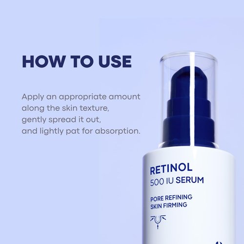 BONCEPT Retinol 500 IU Serum – Wrinkle & Fine Line Care, Pore Refining & Lifting, Hydrating Serum with Retinol & Bakuchiol – Gentle Daily Skincare for Sensitive Skin, K-Beauty, 1.01 fl. oz. 30 ml