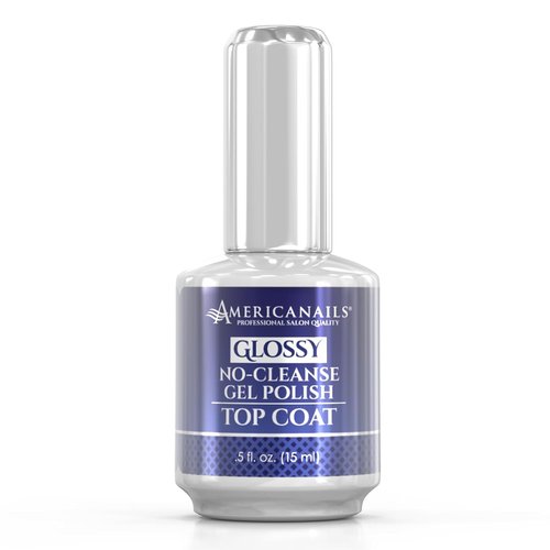 Americanails Gel Polish Top Coat - Long Lasting Dual Cure Formula for Glossy Finish | 0.5 oz