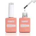 FZANEST Rubber Base Gel Polish Set 15ml*2pcs,5 IN 1 Builder Gel For Nails in a Bottle Kit,Nail Strengthener Gel, Extension Soak Off UV Gel Nail Polish