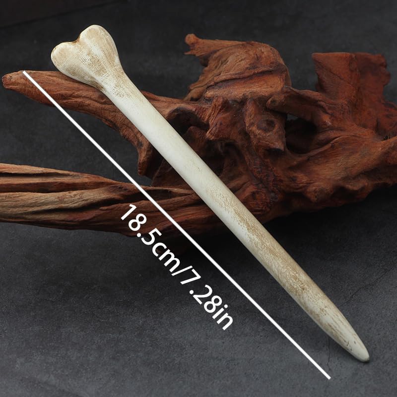 Gothic Resin Bone Hair Sticks Set - Halloween Cosplay Hair Accessories for Women