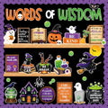 Halloween Bulletin Board Set Classroom Wall Decorations with Inspirational Quotes