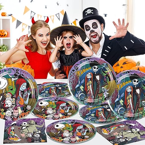 40Pcs Christmas Party Supplies Plates and Napkins Set for Holiday Celebration