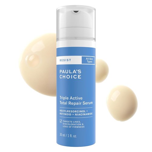 Paula’s Choice RESIST Triple Active Total Repair Serum - 3-in-1 Anti-Aging Formula with Niacinamide & Retinoid | Fragrance-Free, 1 Fl Oz