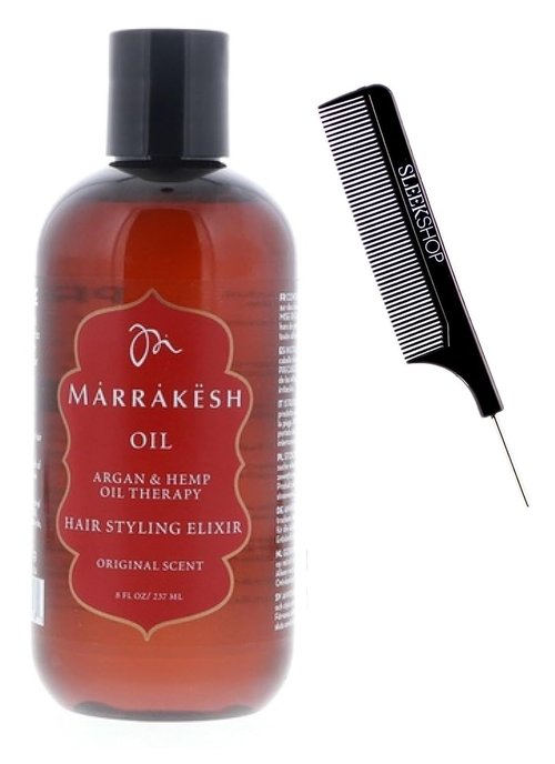 Skiennix Hair Styling Elixir - Marrakesh Oil Therapy with Argan & Hemp Oil - 8 oz XXL Professional