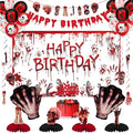 Red Halloween Birthday Party Decorations Set - 36 Pieces