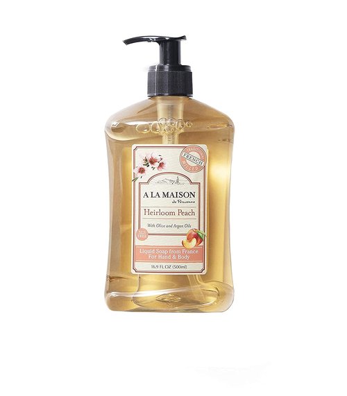 A LA MAISON Heirloom Peach Hand Wash - Natural, Biodegradable, Vegan & Cruelty-Free (16.9 Fl Oz)
