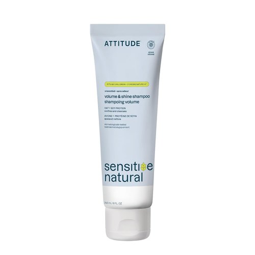ATTITUDE Volume & Shine Hair Shampoo - EWG Verified, Extra Gentle & Vegan, 8 Fl Oz