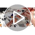 Creepy Halloween Gnome Magnet Decor Set - 25 Fridge Magnetic Stickers