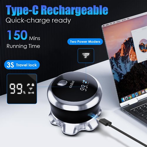 Professional 7D Head Shaver for Bald Men, IPX7 Waterproof Wet & Dry Electric Razor with LED Display, USB-C Fast Charging & Rechargeable Grooming Kit (Black)