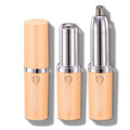 PRESKBOO Nose Hair Trimmer for Women and Men,2 in 1 Facial Hair Remover,Electric Face Shaver Razor for Nose Ear Eyebrow Peach Fuzz Lips Chin,DermaplaningTool,Facial Hair Removal,Orange/uhy6