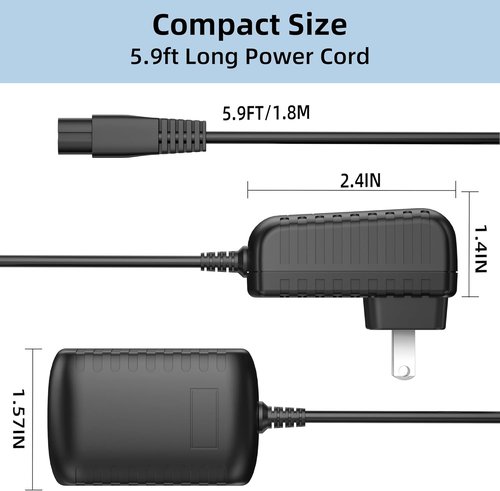BaByliss PRO 4.5V Charger - Power Cord Adapter for FX788, FX787, FX870, FX820, FXSSM, FX726, FX825 Clippers