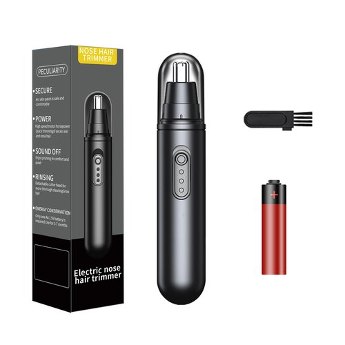 Ear and Nose Hair Trimmers for Men: Skinsafe Nasal Hair Cutter with 5 Months Long Lasting Battery Life - Portable Nose Trimmer Grooming Tool Easy of Use and Clean, Correct Size Nose Hair Remover